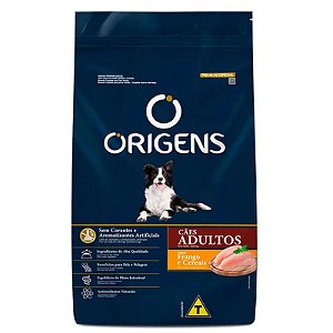 Ração Origens para Cães Adultos Sabor Frango e Cereais 15kg