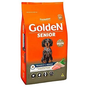 Ração Seca Golden Sênior Mini Bits Frango e Arroz para Cães 10,1kg