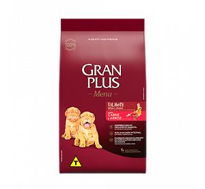 Ração Gran Plus Menu Cães Filhotes Carne e Arroz 3kg
