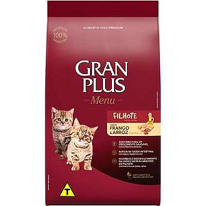 Ração Granplus Frango e Arroz Para Gatos Filhotes 3kg