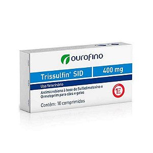Antibiótico Trissulfin Forte Ourofino 400 Miligramas Com 10 Comprimidos
