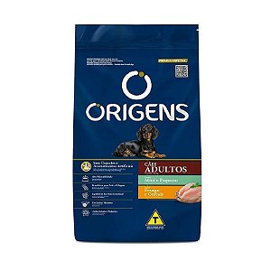 Ração Origens Sabor Frango e Cereais para Cães Adultos Raças Mini e Pequenas 15kg