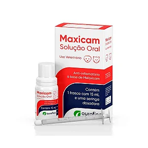 Anti-inflamatório Maxicam Solução Oral 15ml - Ourofino