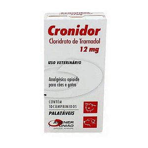 [CONTROLADO] Analgésico Cronidor Cães e Gatos Agener 12mg