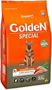 Ração Seca Premier Pet Golden Special Cães Adultos Frango e Carne 20kg
