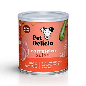 Ração Úmida Pet Delícia Menu Carreteiro Suíno para Cães 320g