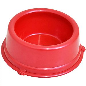 Comedouro Plástico Vermelho Triton Dog - 300ml