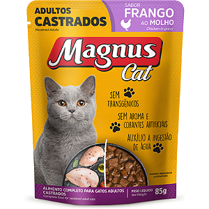 Sache Magnus Gato Castrado Frango Ao Molho 85 g