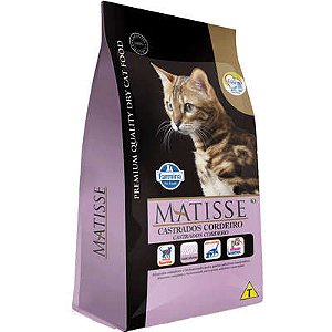 Ração Farmina Matisse Cordeiro Para Gatos Adultos Castrados 800g