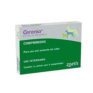 Antiemético Zoetis Cerenia 16mg C/4 Comprimidos - Zoetis