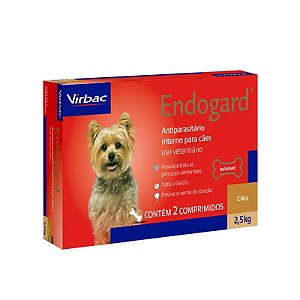 Vermífugo Endogard Virbac para Proteção de Cães - 2 Comprimidos