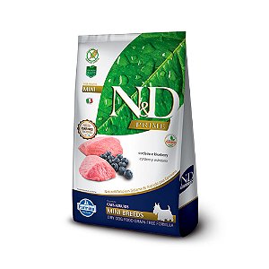 Ração Farmina N&D Prime para Cães Adultos de Raças Pequenas Sabor Cordeiro e Blueberry 800g