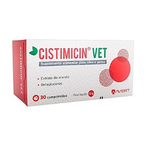 Suplemento Avert Cistimicin Vet para Saúde Urinária de Cães e Gatos