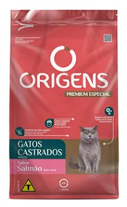 Ração Origens Gatos Castrados Salmão 3kg