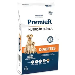 Ração Premier Nutrição Clínica Diabetes para Cães Adultos Porte M e G 10,1 Kg