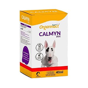 Suplemento Organnact Calmyn 40ml para Cuidado e Bem-Estar de Cães