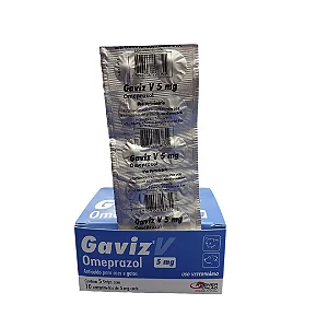 Antiácido Agener Gaviz V Omeprazol 5mg C/10 Comprimidos