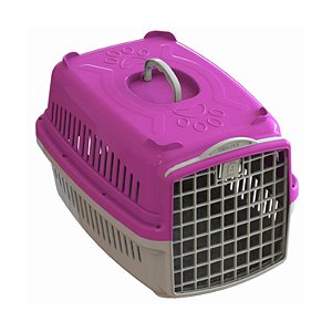 Caixa de Transporte Pata Forte Número 2 Rosa Atacapet para Cães e Gatos 1 unidade
