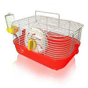 Gaiola BBB Pet Hamster Pop Star Laranja Fácil de Limpar