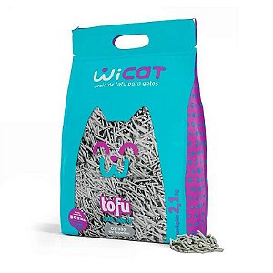 Granulado Higiênico WiCat Tofu com Carvão de Bambu para Gatos 21 kg Higiene Eficaz