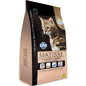 Ração Farmina Matisse para Gatos Adultos Castrados Sabor Salmão 15kg