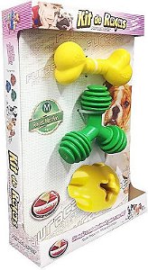 Kit de Brinquedos Furacão Pet para Cães de Raças Médias
