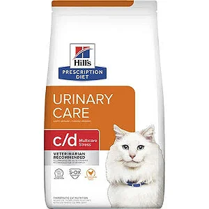 Ração Seca Hills Prescription Diet C/d Multicare Stress Cuidado Urinário Para Gatos Adultos 1,8kg