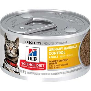 Ração Úmida Hills Science Diet Cuidado Urinário e Bolas de Pelo para Gatos Adultos Sabor Frango - 82g
