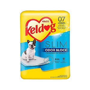 Tapete Higiênico Keldog Slim Odor Block Para Cães 7 Unidades - Kelco