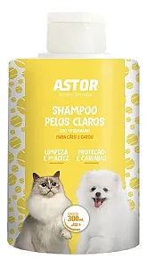 Shampoo Astor Banho Em Casa para Pelos Claros 300 ml
