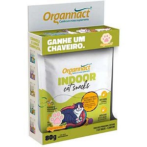 Petisco Organnact Indoor Cat Snacks para Nutrição de Gatos