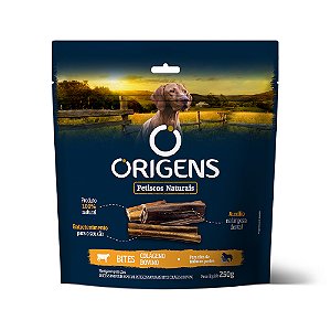 Petisco Origens Para Cães Adultos Bites Colágeno Bovino 250g