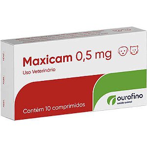 Anti-inflamatório Ourofino Maxicam 0,5mg C/10 Comprimidos