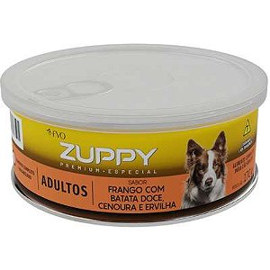 Ração Úmida Zuppy Frango, Batata Doce, Cenoura E Ervilha Para Cães Adultos 170g