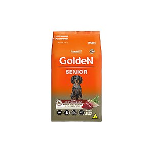 Ração Seca Golden Formula para Cães Adultos Sênior Mini Bits Sabor Carne 3kg