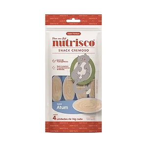 Petisco Para Gatos Snack Cremoso Nutrisco Sabor Atum 14g