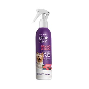 Banho A Seco Pet Clean Nutrição Óleo De Abacate E Aveia 240ml