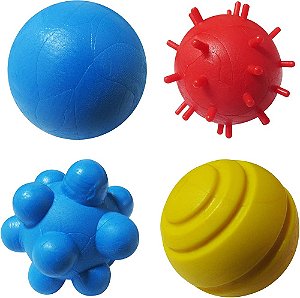 Bola Maciça Col. Cães Miniaturas C/04 Unidades
