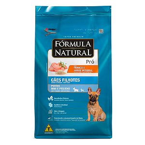 Ração Fórmula Natural Pró Sabor Frango E Arroz Integral Para Cães Filhotes Raças Minis E P 1kg