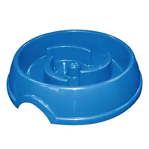 Comedouro De Plástico Coma Melhor Slim Furacão Pet Azul