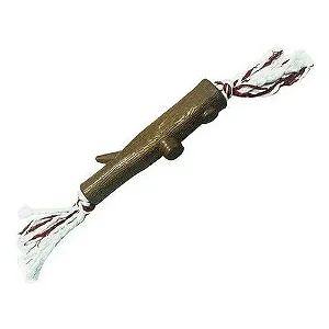 Brinquedo Galho De Borracha Com Corda Furacão Pet