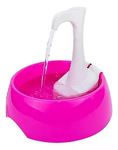 Fonte Bebedouro Usb Powerpets Rosa Para Cães E Gatos 120ml