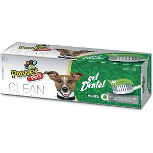 Creme Dental Menta Gel Power Pets Para Cães 60g