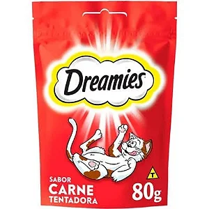 Petisco Dreamis Carne Tentadora Gatos Adultos 80g