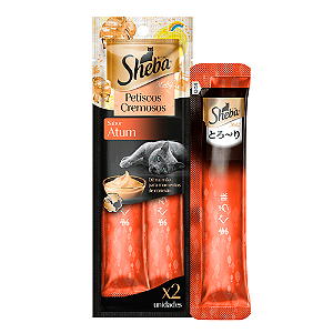 Petisco Cremoso Sheba Atum Gatos Adultos 24G