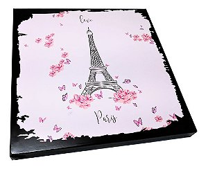 Placa Decorativa Paris França Decora Casa Escritório 20x20cm