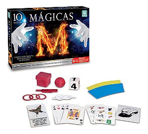 Jogo Kit C/ 10 Magicas Criança Truques Cartas Nig Brinquedos
