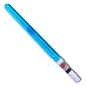 Espada Sabre De Luz Space Guardian Luz E Som Retrátil Azul Polibrinq Star Wars