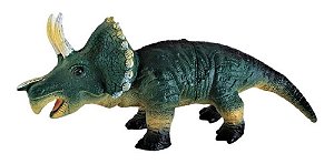 Boneco Dinossauro Triceratops Brinquedo Cenário Presente