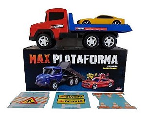 Caminhão Basculante Brinquedo Carrinho Max Plataforma 50 Cm
